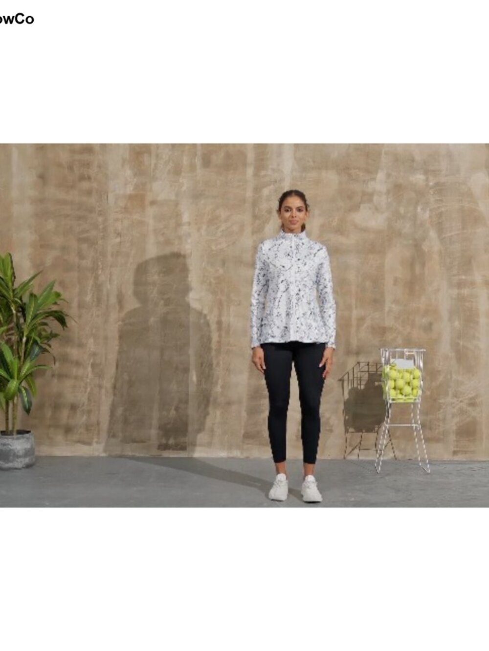 UPF 50+ Lightweight Full Zip Long Sleeve Athletic Jacket with Pleated Hem for - Picture 6 of 6